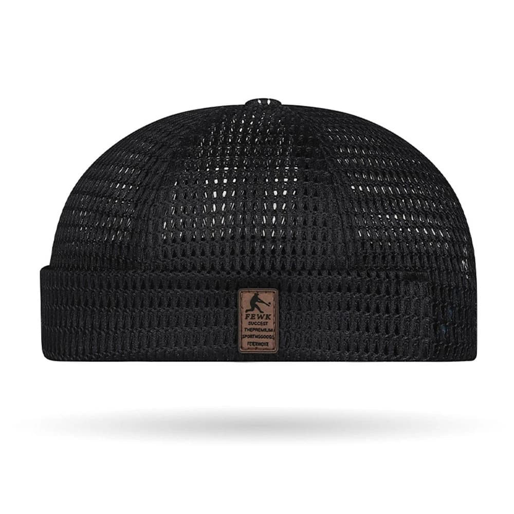 Men Breathable Quick Dry Mesh Skullcap Hat Summer Brimless Adjustable Sun Cap❥ - Image 4 of 7