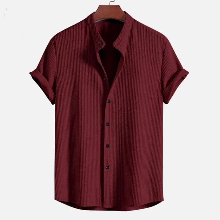 Hot, 2025 Short Sleeve Loose Shirt Top Summer Mens Clothing - Image 3 of 6