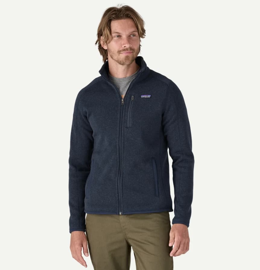 Patagonia Men's Better Sweater Fleece Hooded Jacket Brown Full Zip Size XL - Image 3 of 5